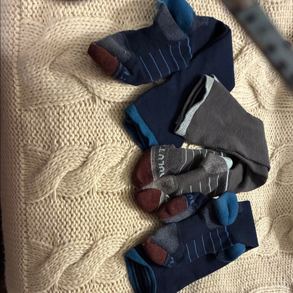 Duluth Trading Co Blue and Gray Women's Socks Set